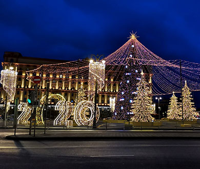 Гирлянды для ёлок в Новосибирске