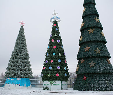 Каркасные ёлки в Новосибирске