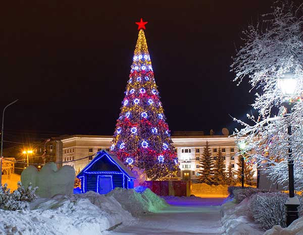 Освещение для ёлок оптом в Новосибирске