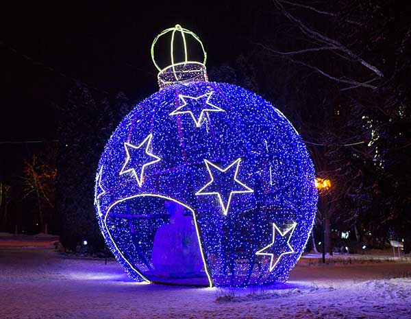 Новогодний декор в Новосибирске